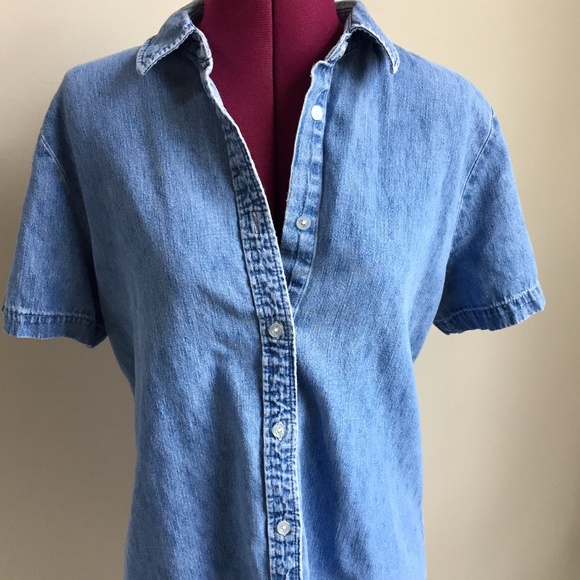 Vintage Denim Crop Top - Picture 3 of 4